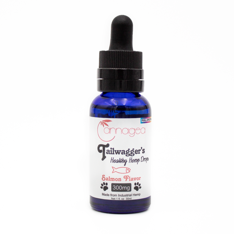 Tailwagger's 300mg CBD Oil Drops for Small Dogs/Cats/Pets Salmon