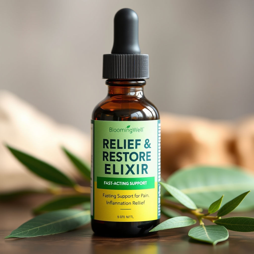 🌿 BloomingWell Relief & Restore Elixir: Fast-Acting for Pain & Inflammation