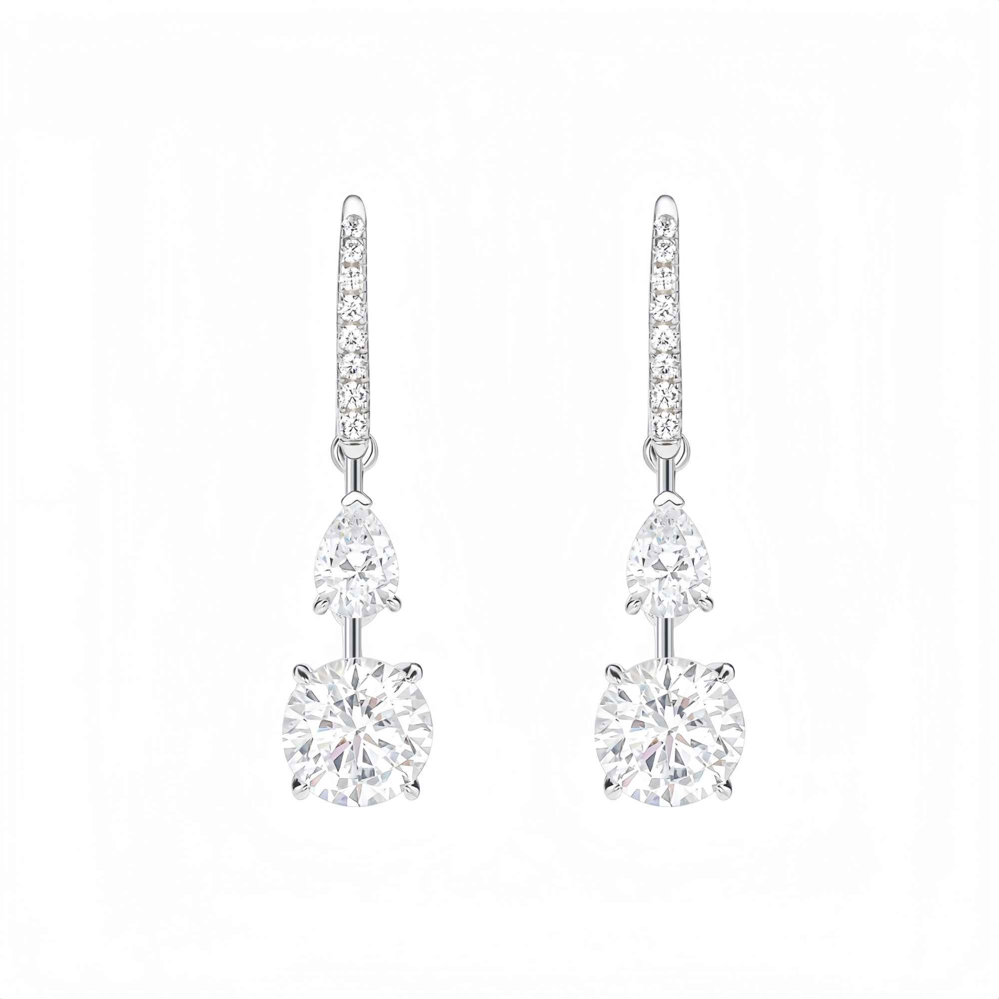 Aurora Diamond Drop Earrings
