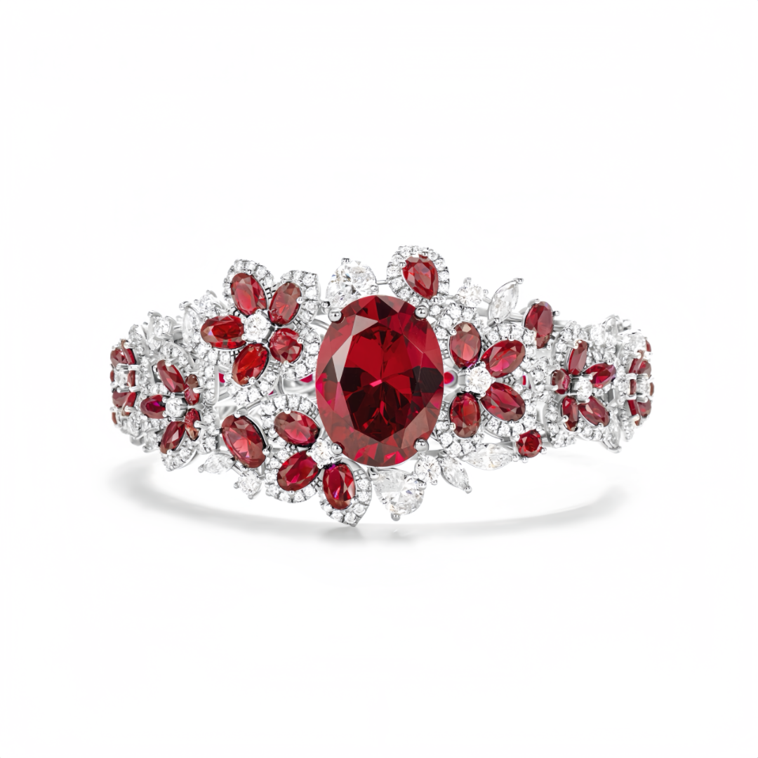 Fleur Ruby Bloom Gala Bracelet