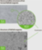 Nanocrystalline structure of hot formed neodymium NdFeb Magnets