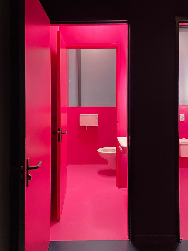 Polyester toiletruimte roze
