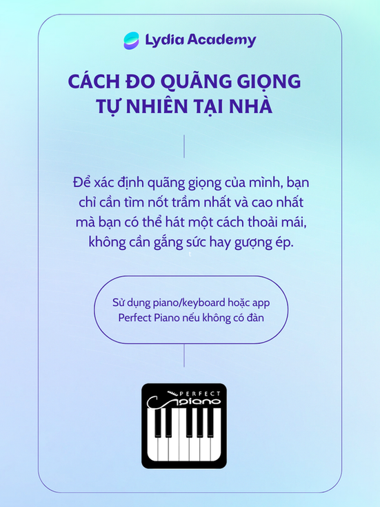 Cách đo quãng giọng tự nhiên tại nhà