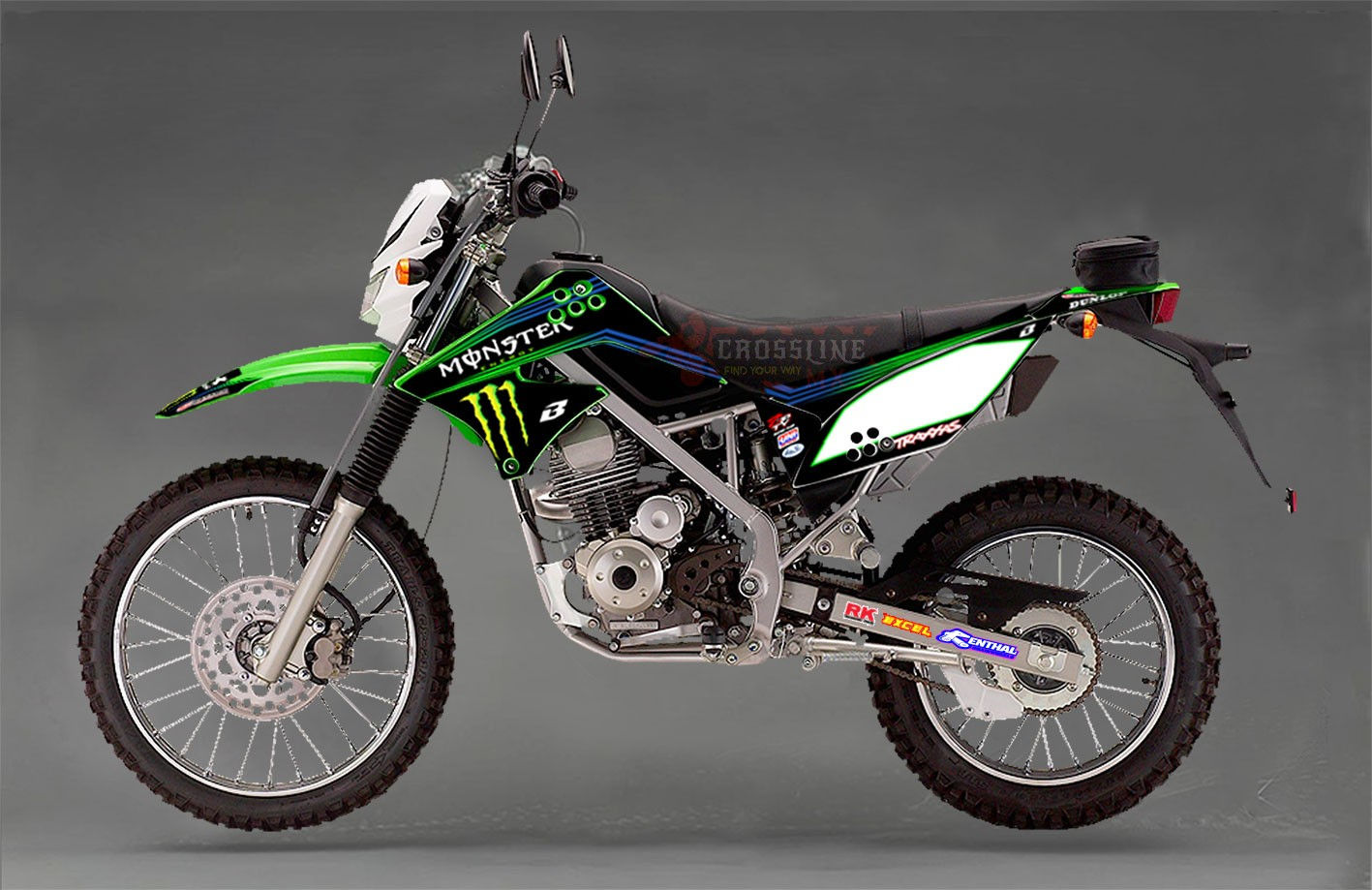 DECAL KLX150-2011-Kawasaki-Team Green NStyle Replica