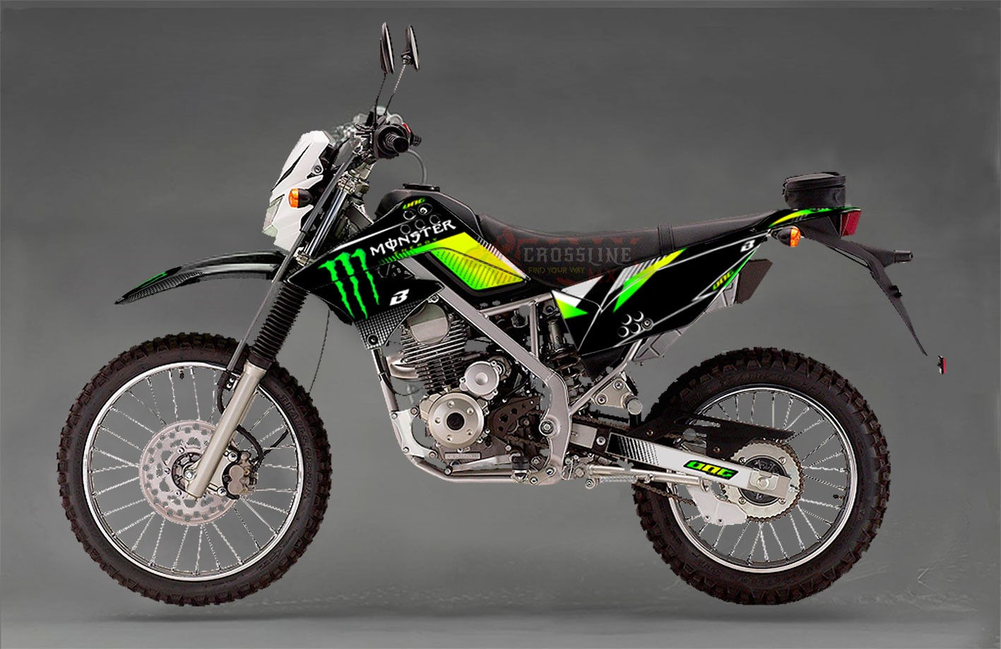 DECAL KLX150-2012- Monster Energy One Ind Replica