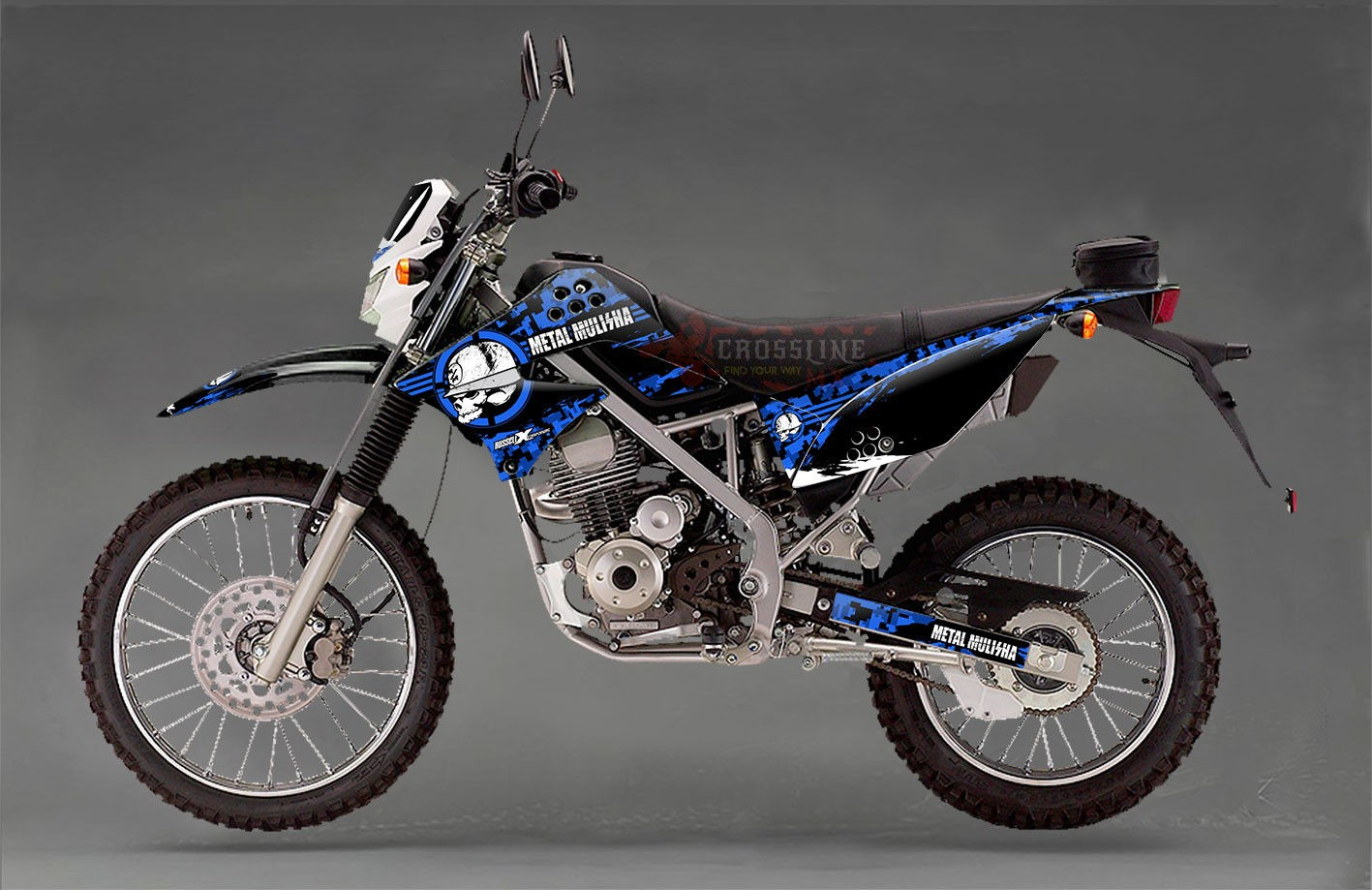 DECAL -KLX150-2015- Metal Mulisha - Replica