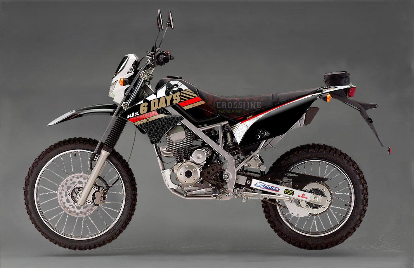 DECAL KLX150-2013- SIXSDAY Germany Replica