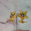 Thumbnail: Flower Power Earrings in Sparkly Gold