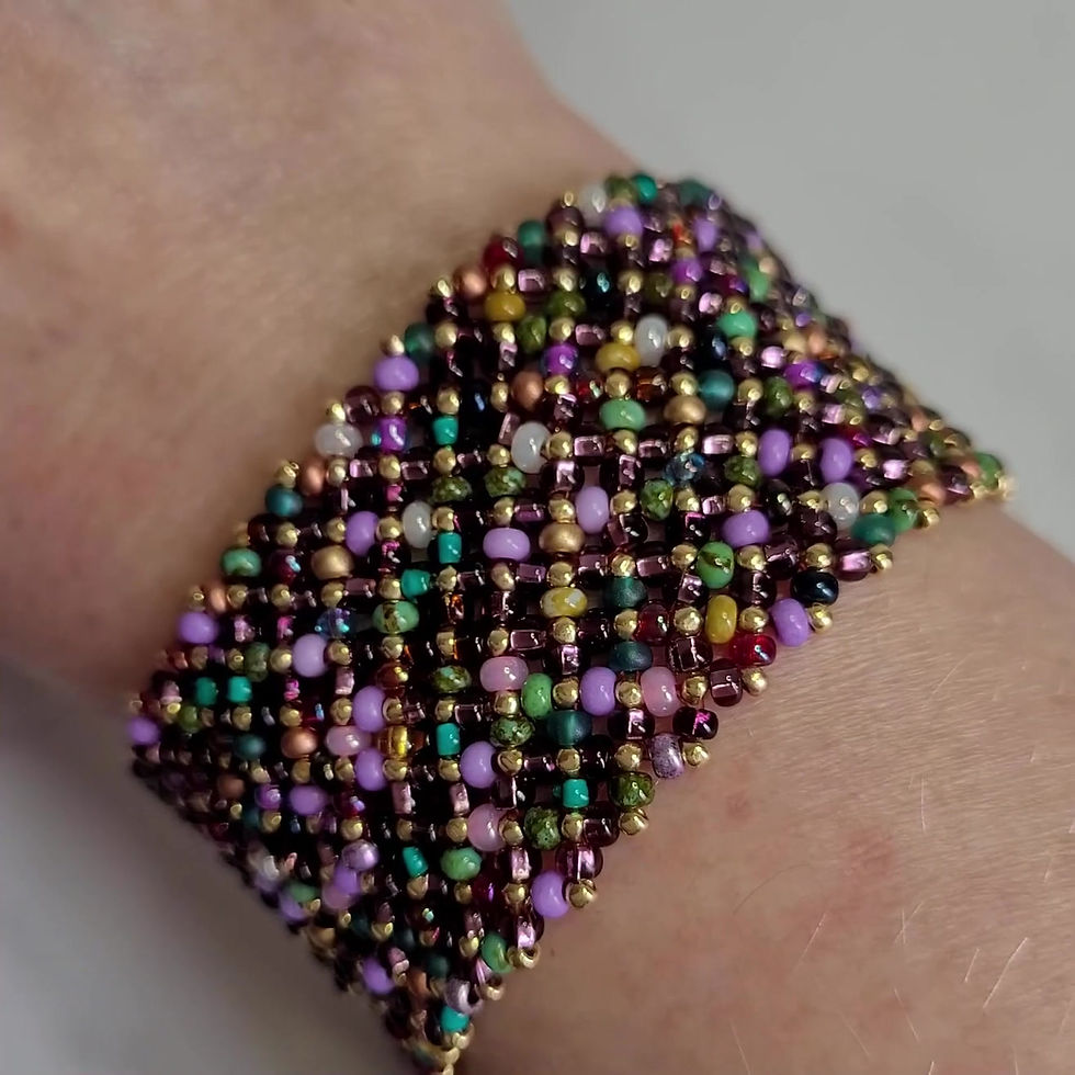 Thumbnail: Lavender Tweed Pondo Bracelet