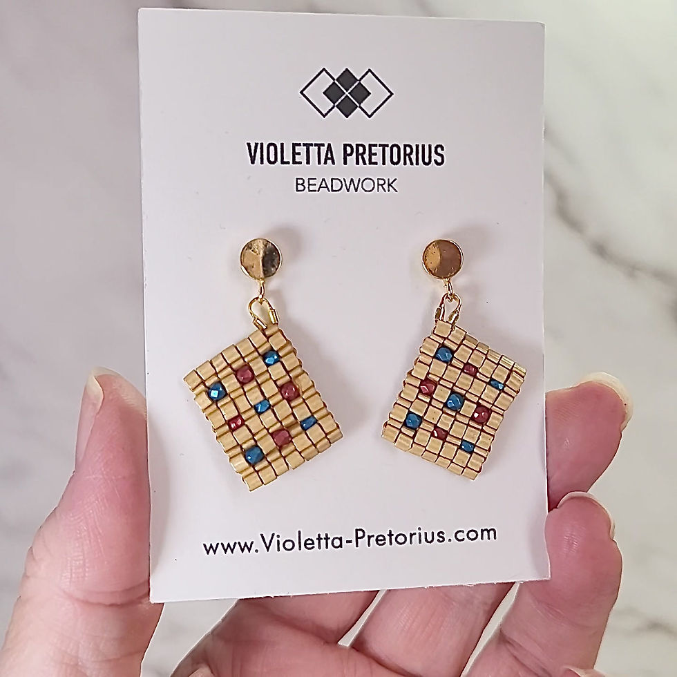 Thumbnail: Matte Mosaic Earrings v3