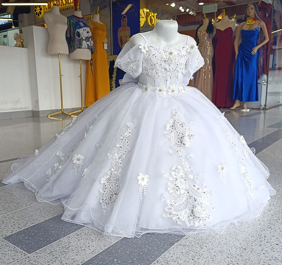 Miniatura: Vestido bautizo tipo princesa