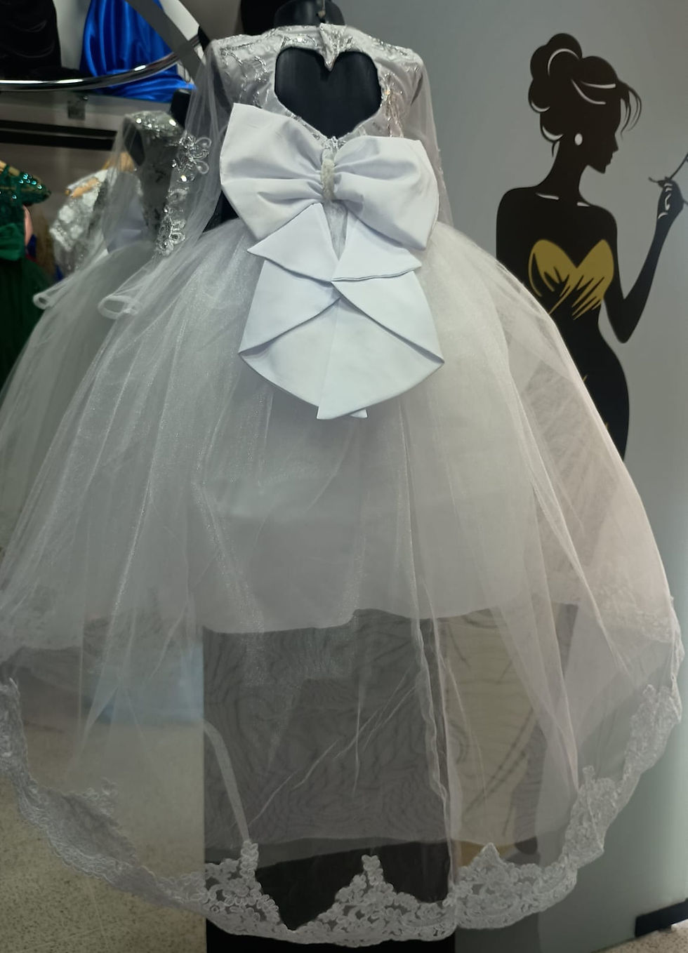 Miniatura: Vestido Bautizo Con cola