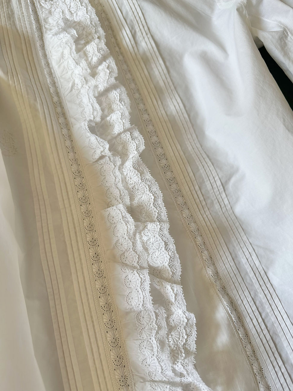 Miniature : Chemise antique début XXème - T.S au L