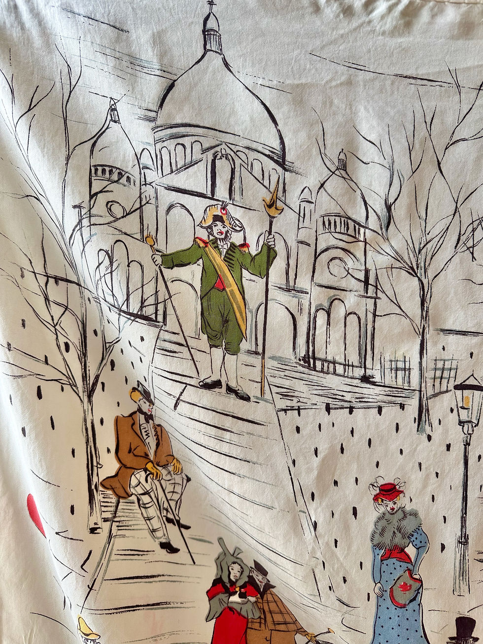 Thumbnail: Foulard en soie Montmartre