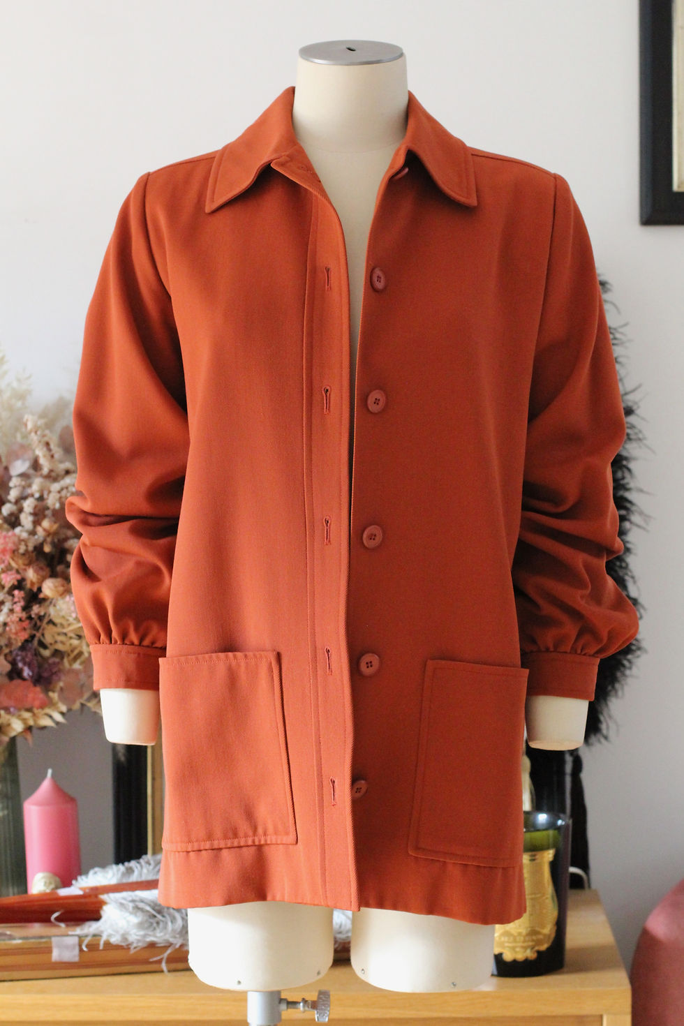 Veste en laine Yves Saint Laurent Rive Gauche c.1970 - T.XS/S