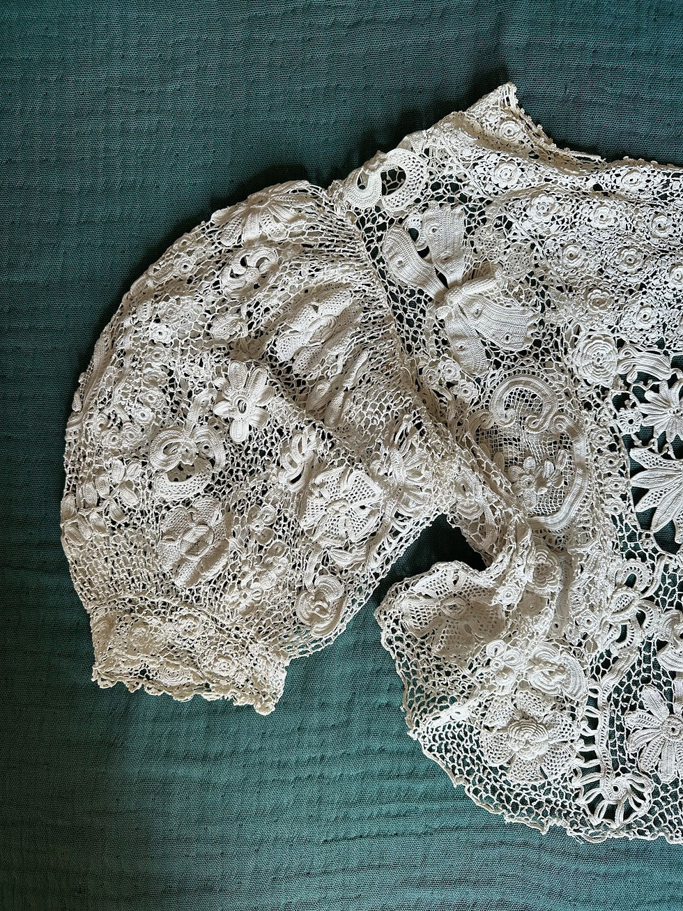 Miniature : RARE ! Boléro antique c.1910 - Dentelle d'Irlande - French 1910 edwardian jacket