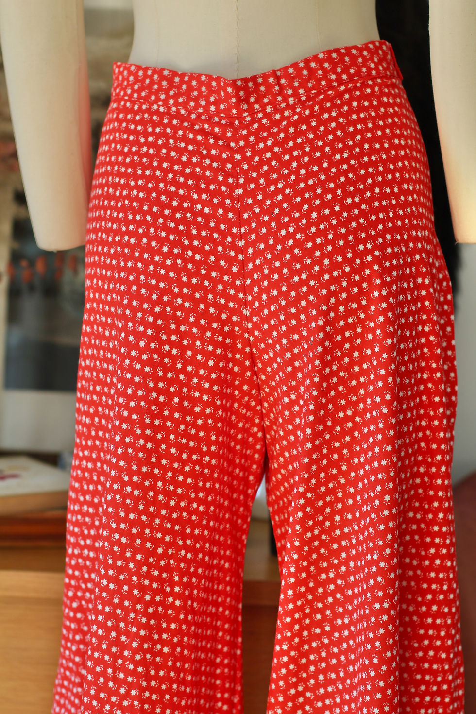 Miniature : Pantalon en coton c.1970 - T.XS