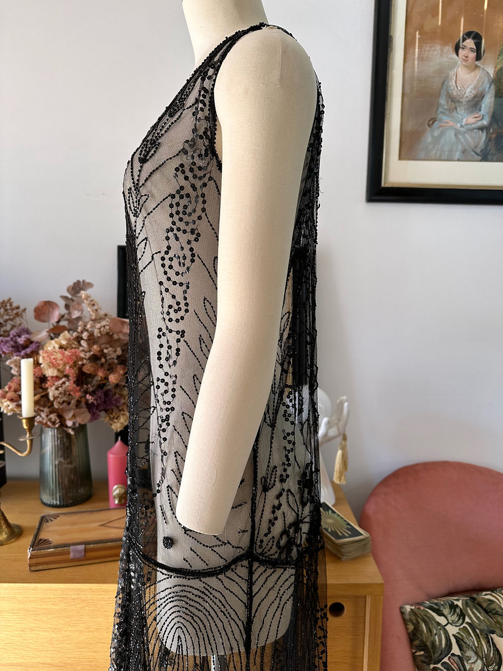 Miniature : Robe perlée des années 20 - Flapper dress