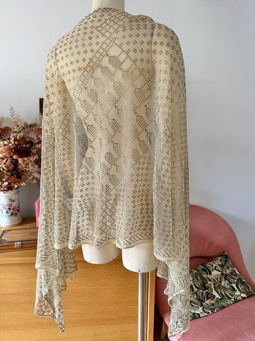 Miniature : RARE ! Châle d'Assuit Egypte Art Déco c.1920