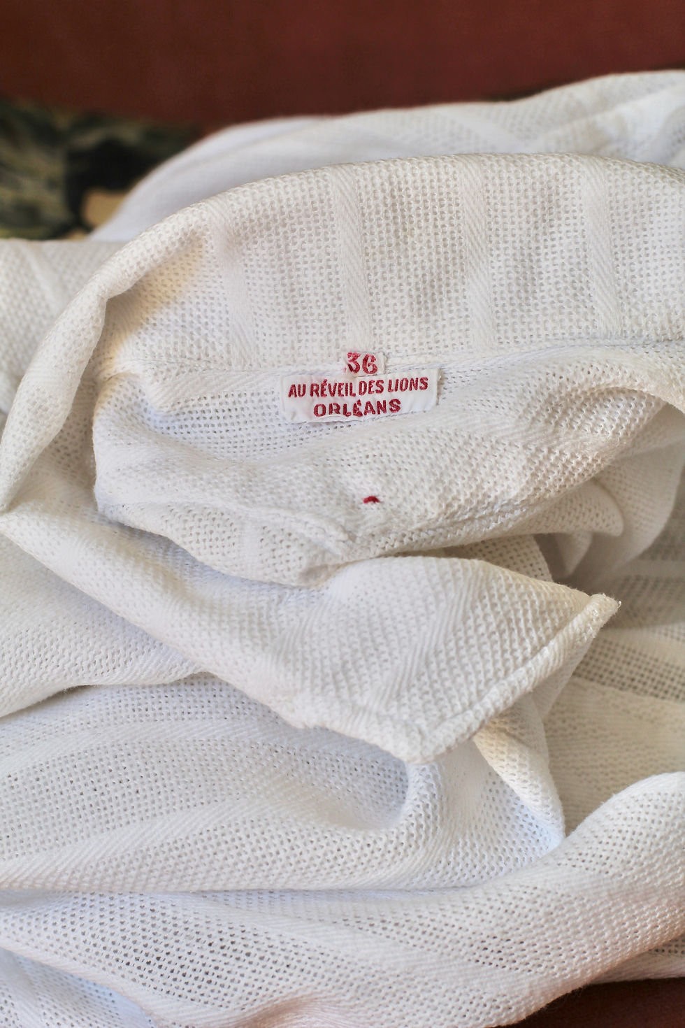 Thumbnail: Chemise liquette en coton c.1950 - T.XS/M