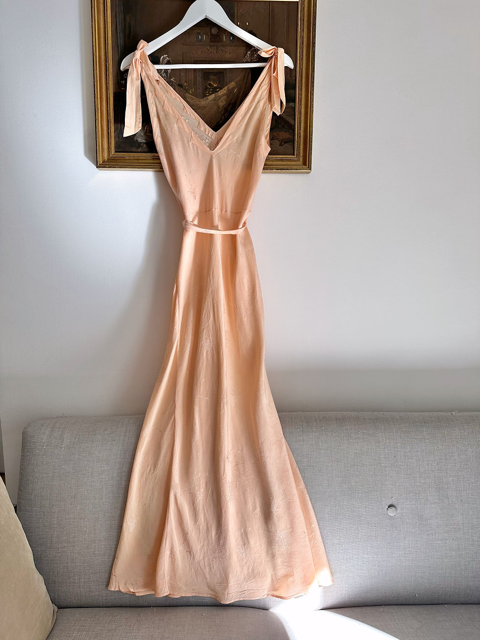 Thumbnail: Robe / Nuisette longue c.1930 - T.XS/S