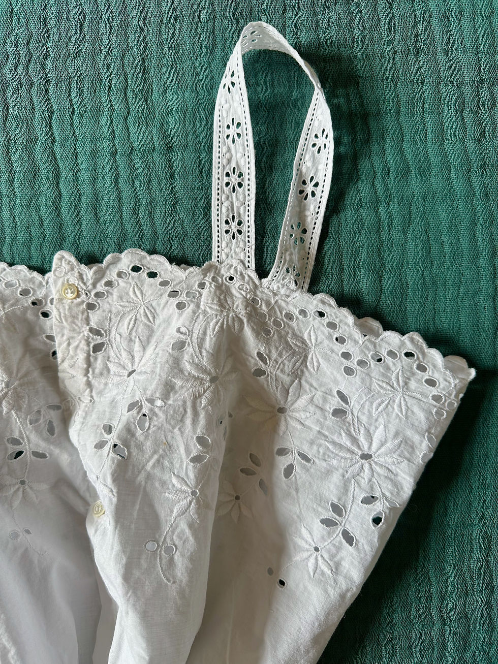 Miniature : Cache-corset antique début XXème - Edwardian corset - T.M/L
