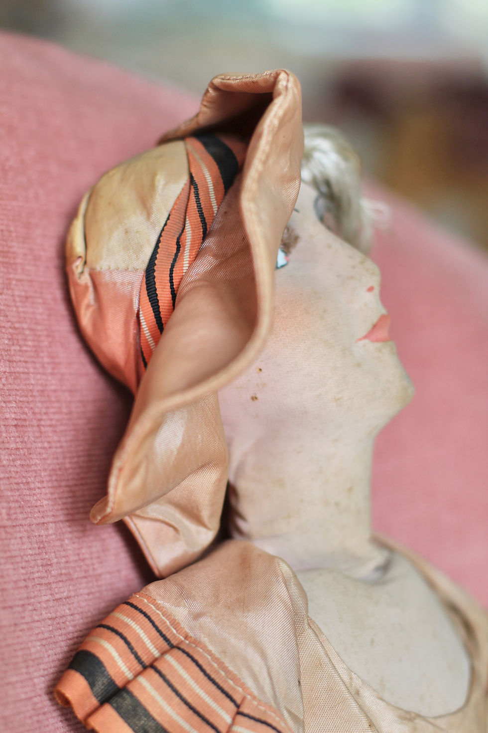 Thumbnail: RARE ! Poupée de salon - French Boudoir doll - 1930