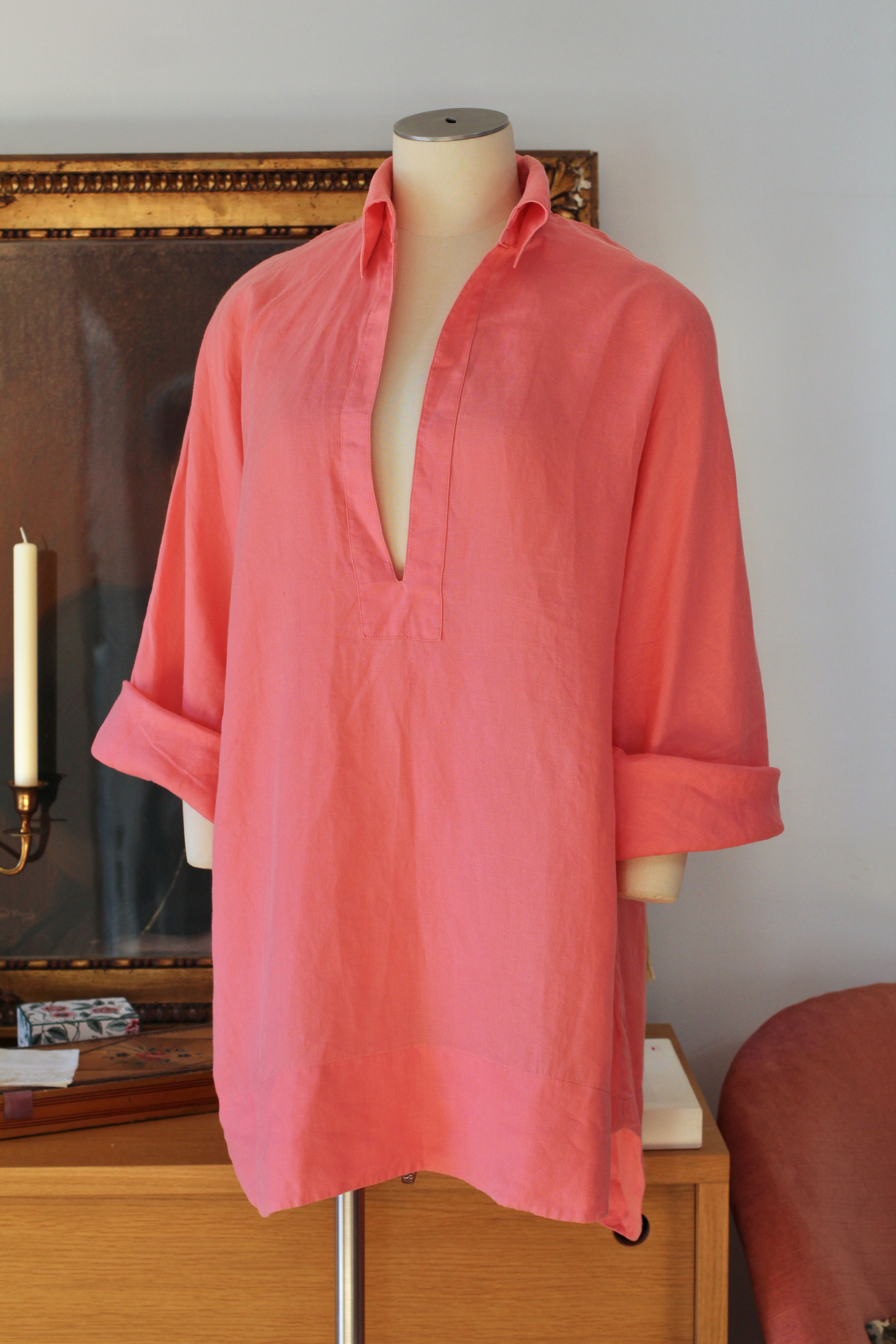 Tunique en lin Yves Saint Laurent Rive Gauche c.1990