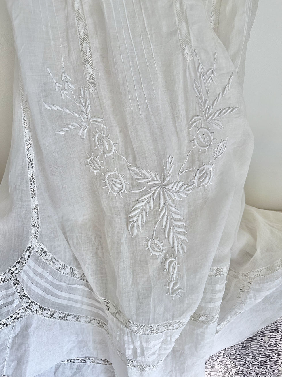 Miniature : RARE ! Robe antique c.1910 - T.XXS/XS