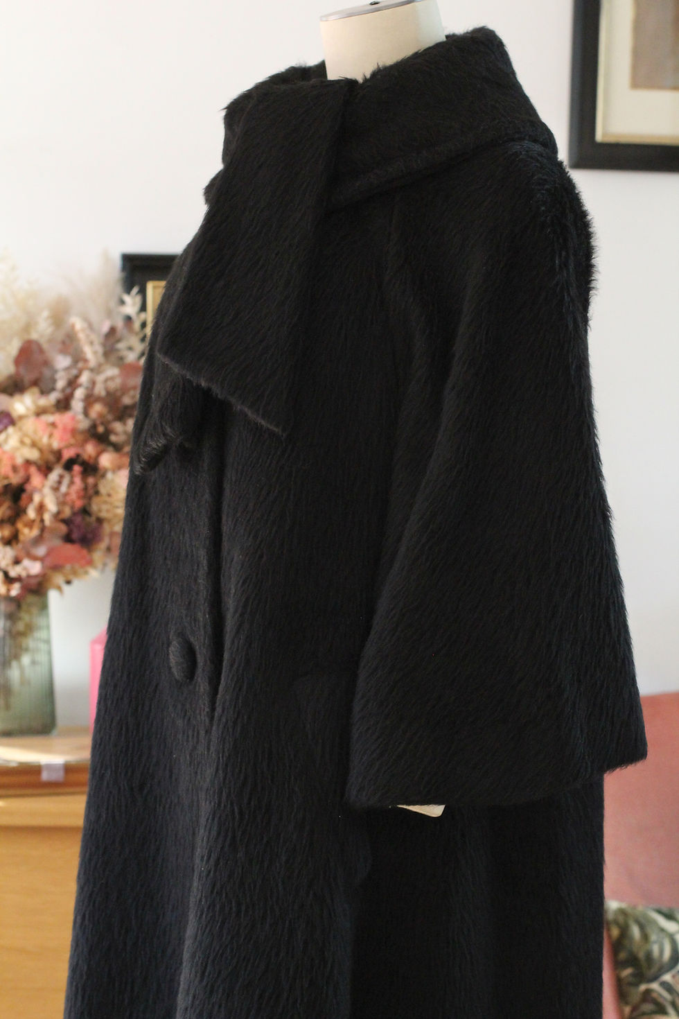 Miniature : Manteau en mohair Lilli Ann c.1960 - XS au M