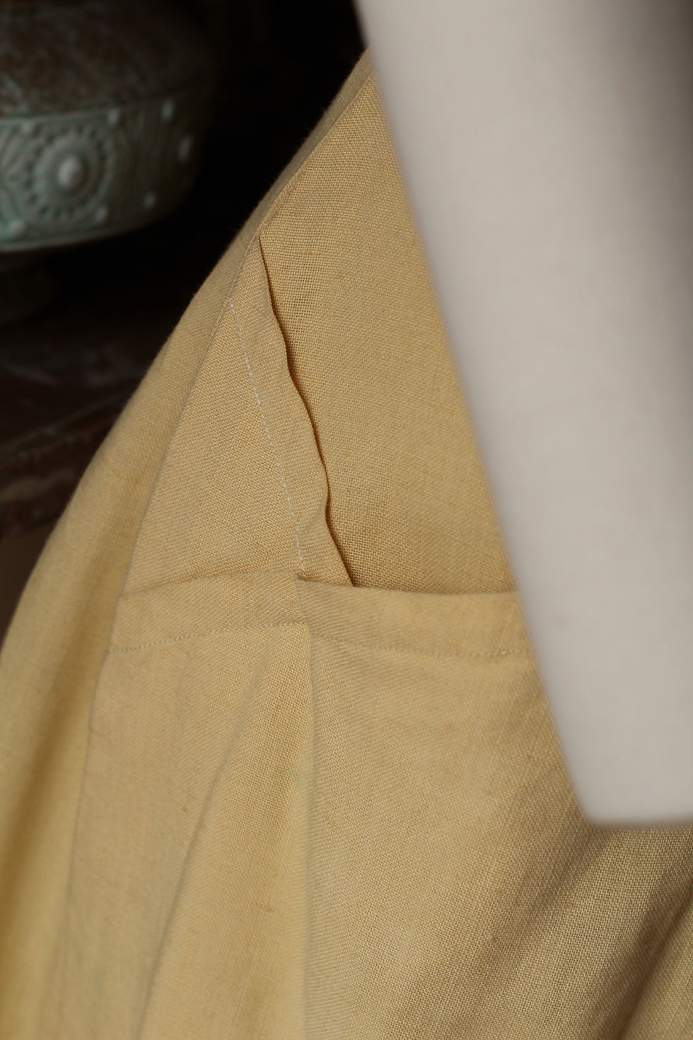 Thumbnail: Robe en lin des années 50 - T.L/XL