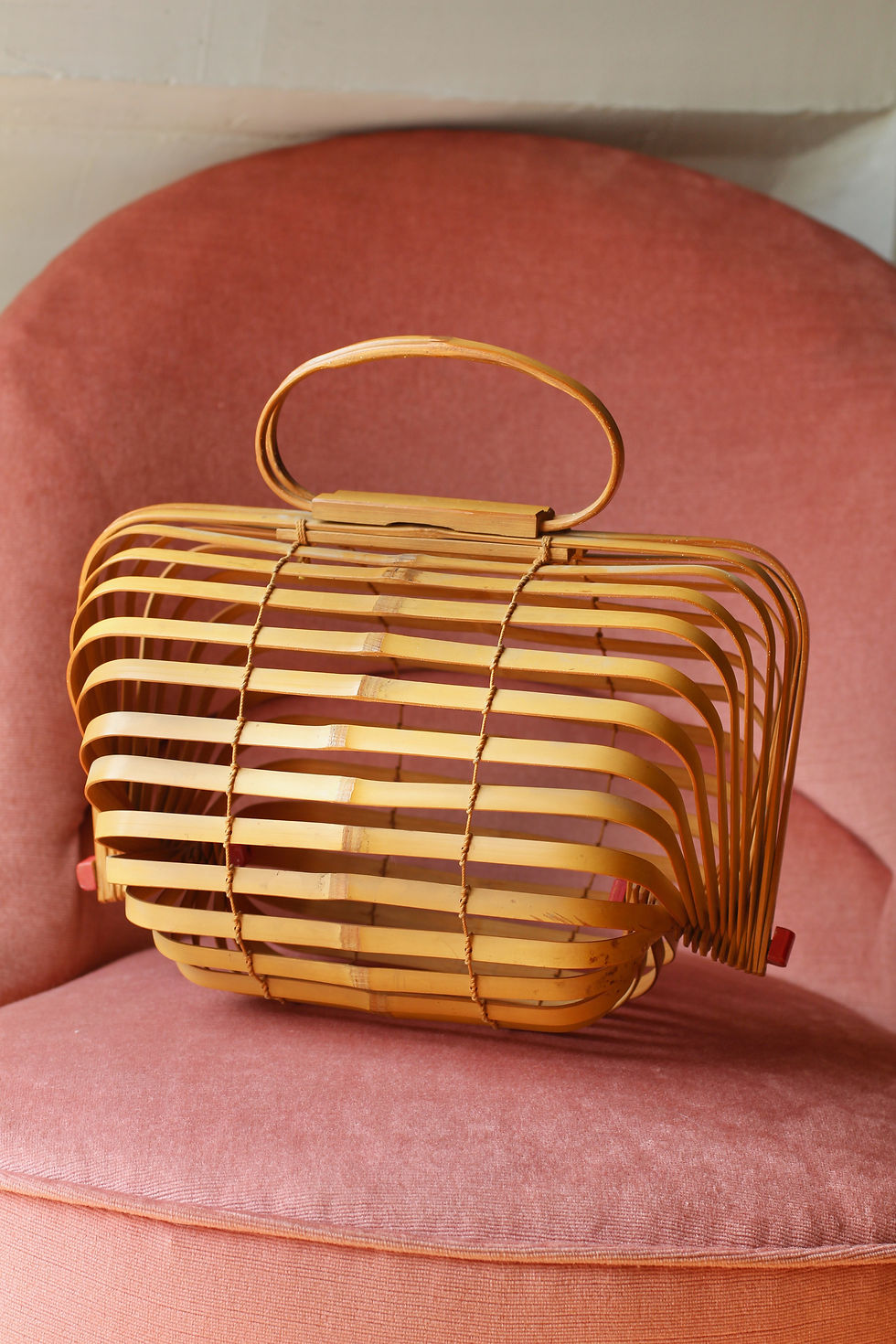 Panier artisanal vintage