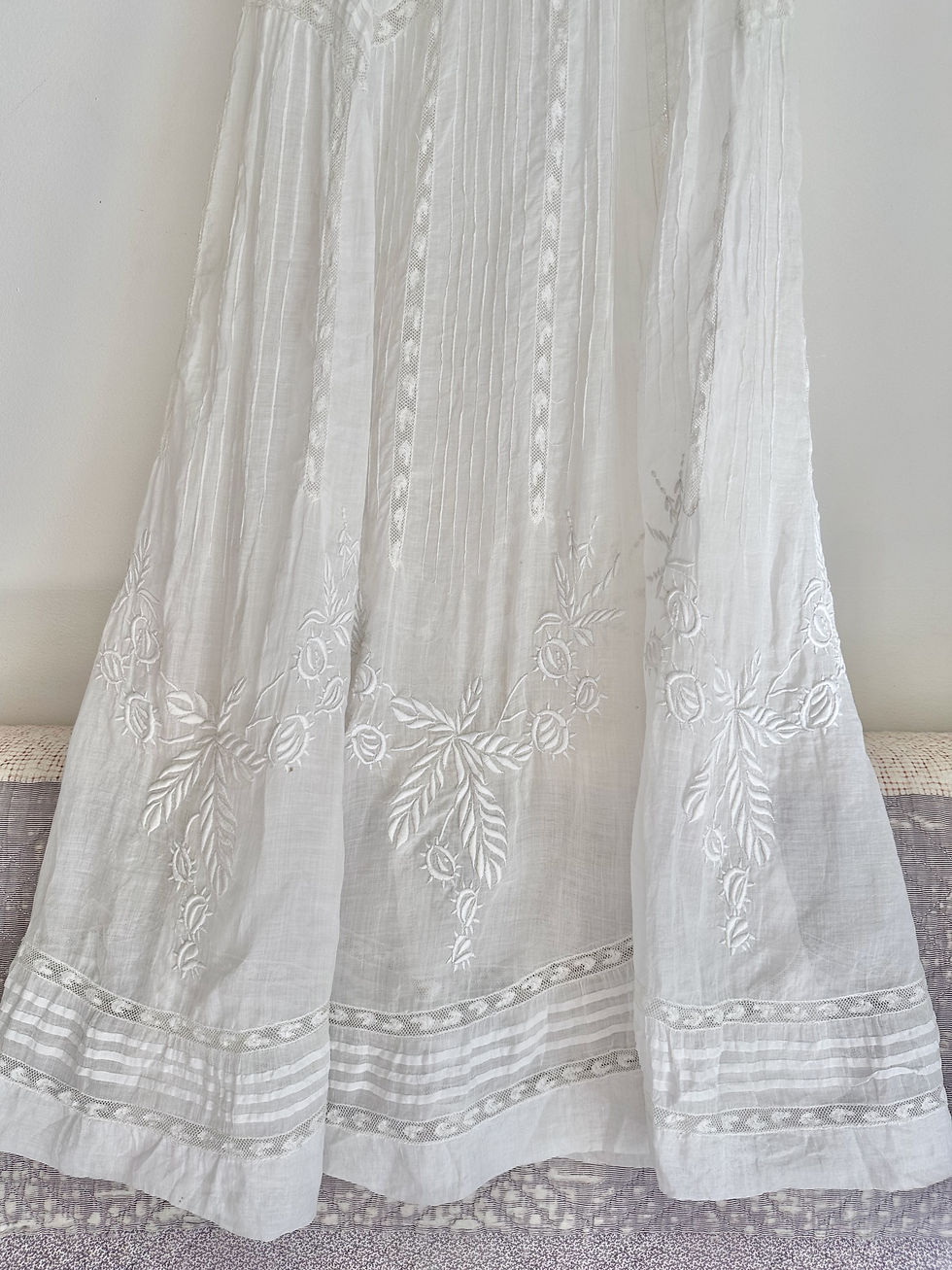 Miniature : RARE ! Robe antique c.1910 - T.XXS/XS