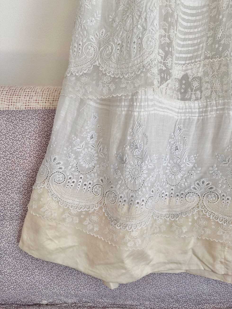 Miniature : Robe antique c.1910 - T.XS