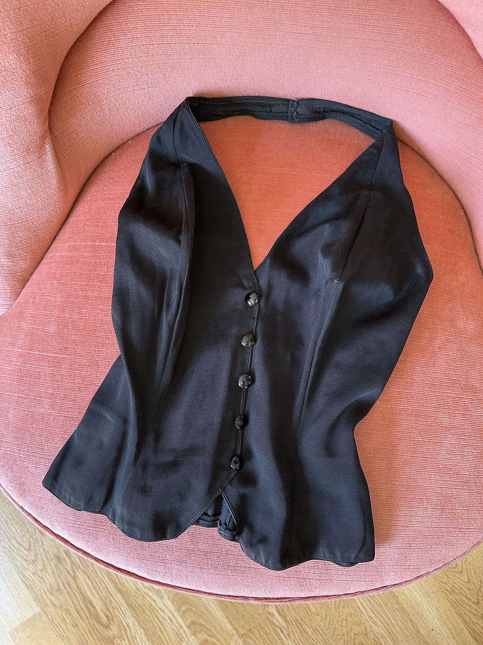 Thumbnail: Bustier noir c.1950 - S/M