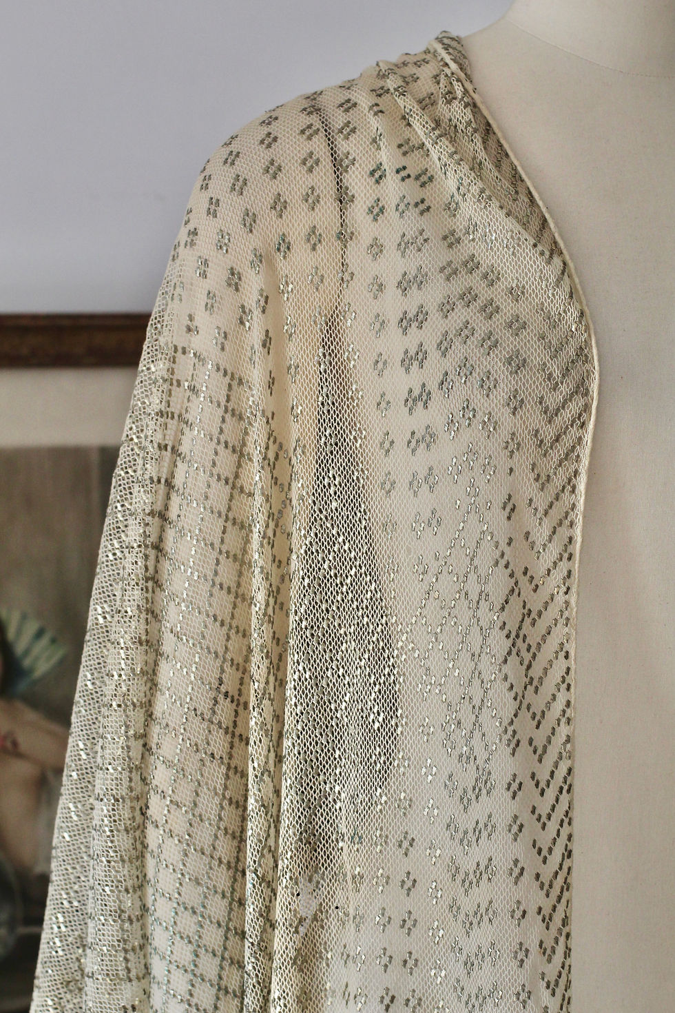 Miniature : RARE ! Châle d'Assuit Egypte Art Déco c.1920