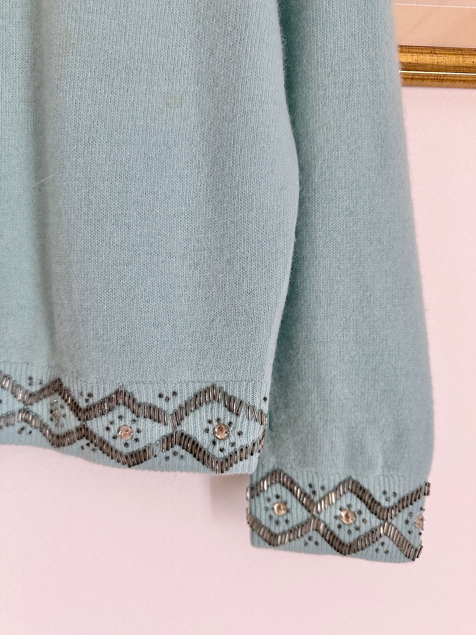 Miniature : Gilet perlé Luisa Spagnoli bleu ciel - XS/L