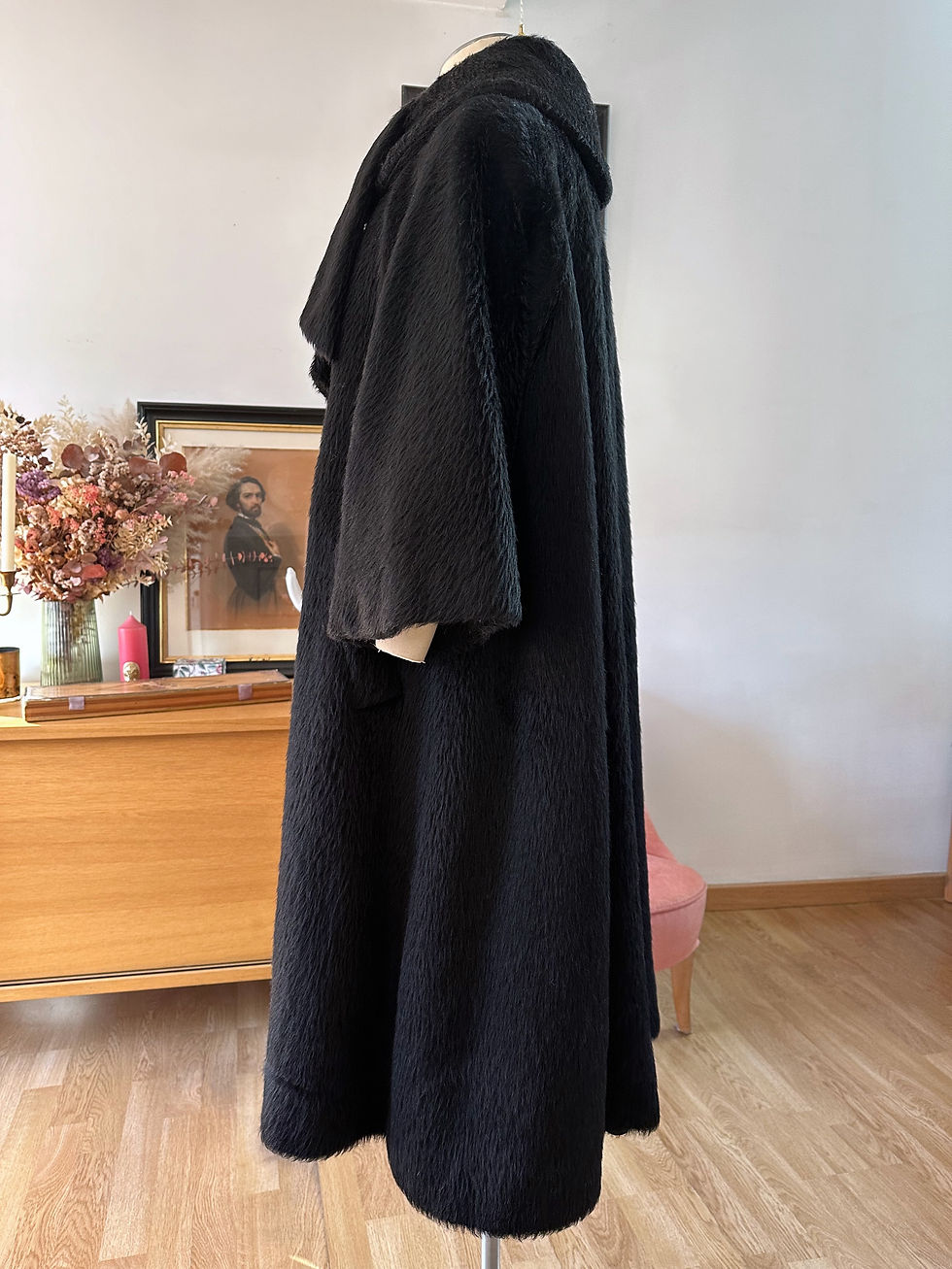 Miniature : Manteau en mohair Lilli Ann c.1960 - XS au M