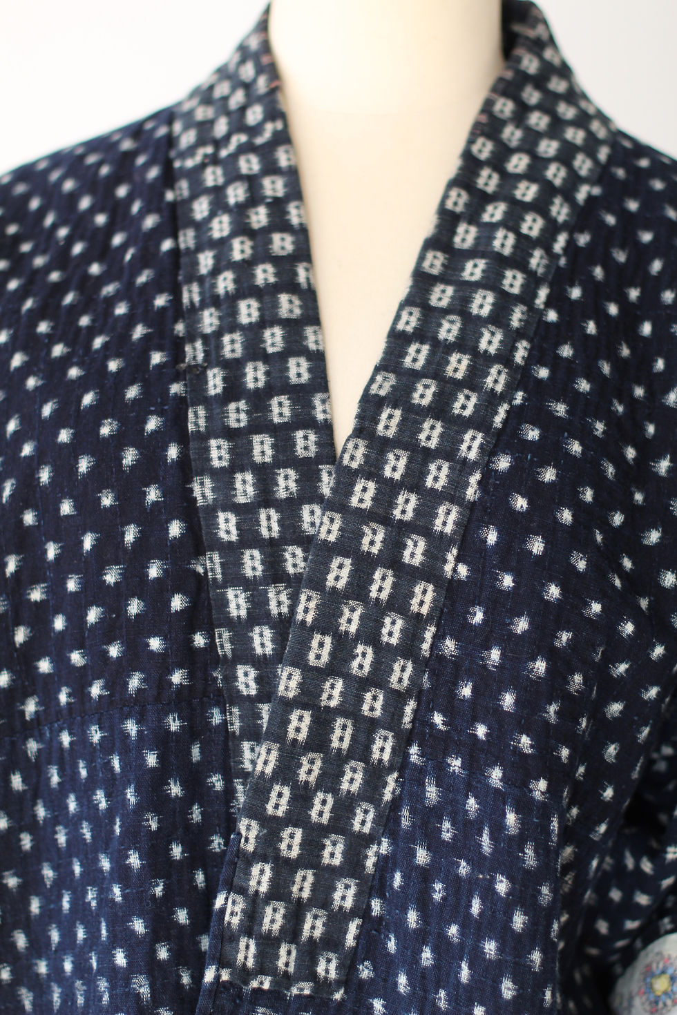 Miniature : Rare ! Noragi Meiji, broderies sashiko - T.XS/L