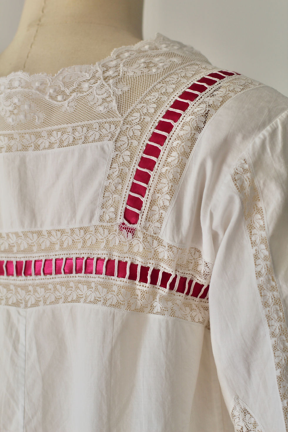Miniature : Chemise antique c. 1900 - French antique edwardian corsage