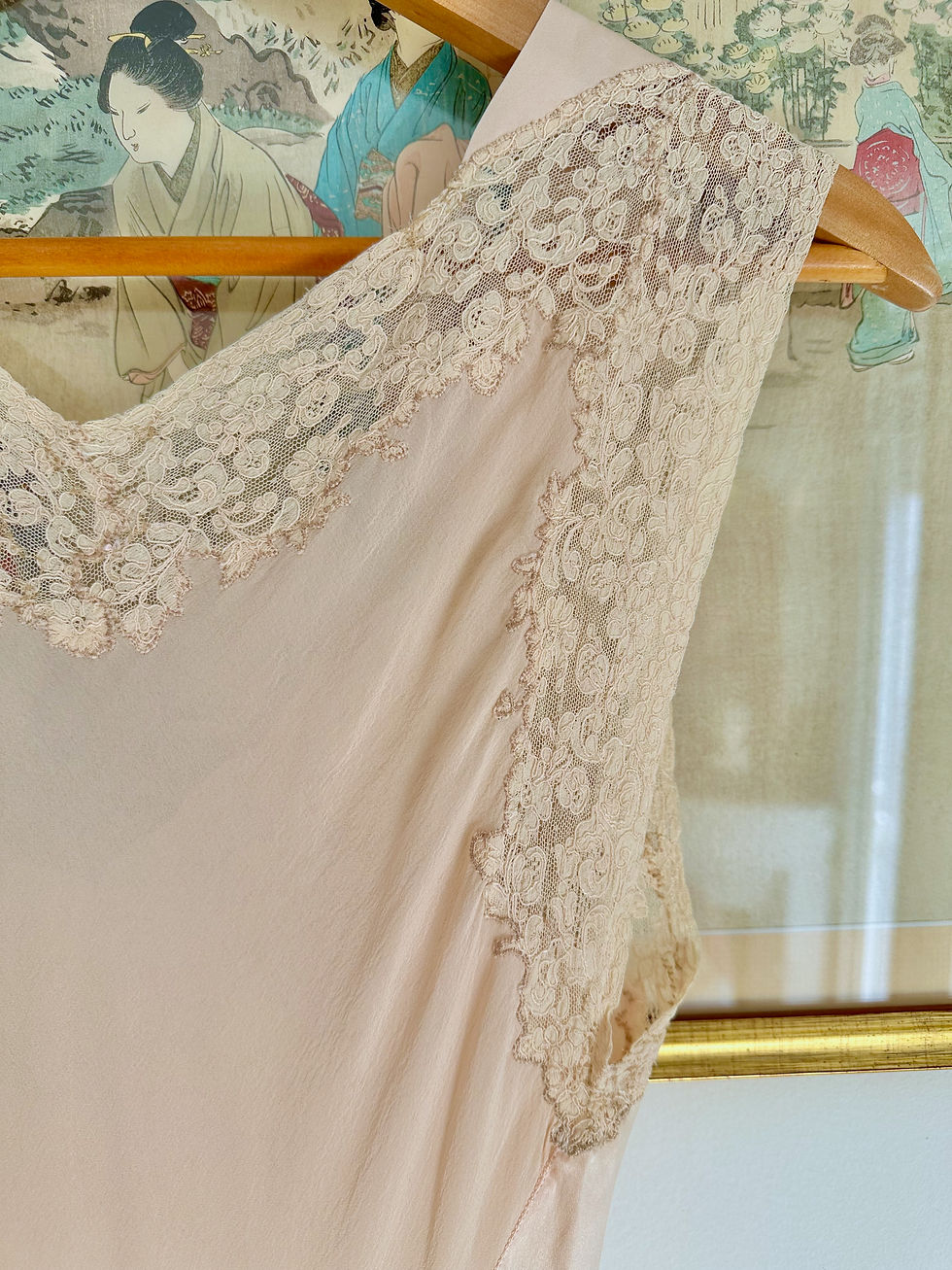 Miniature : Robe / Nuisette longue en soie c.1930