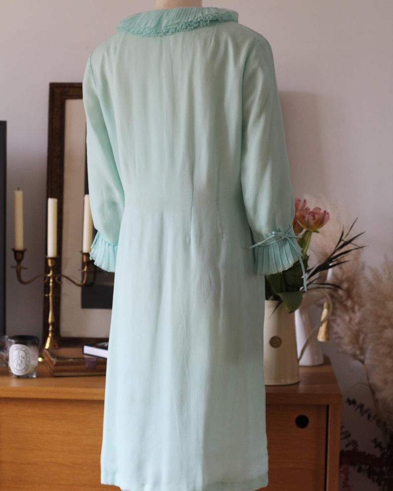 Miniature : Ensemble robe et manteau des années 60
