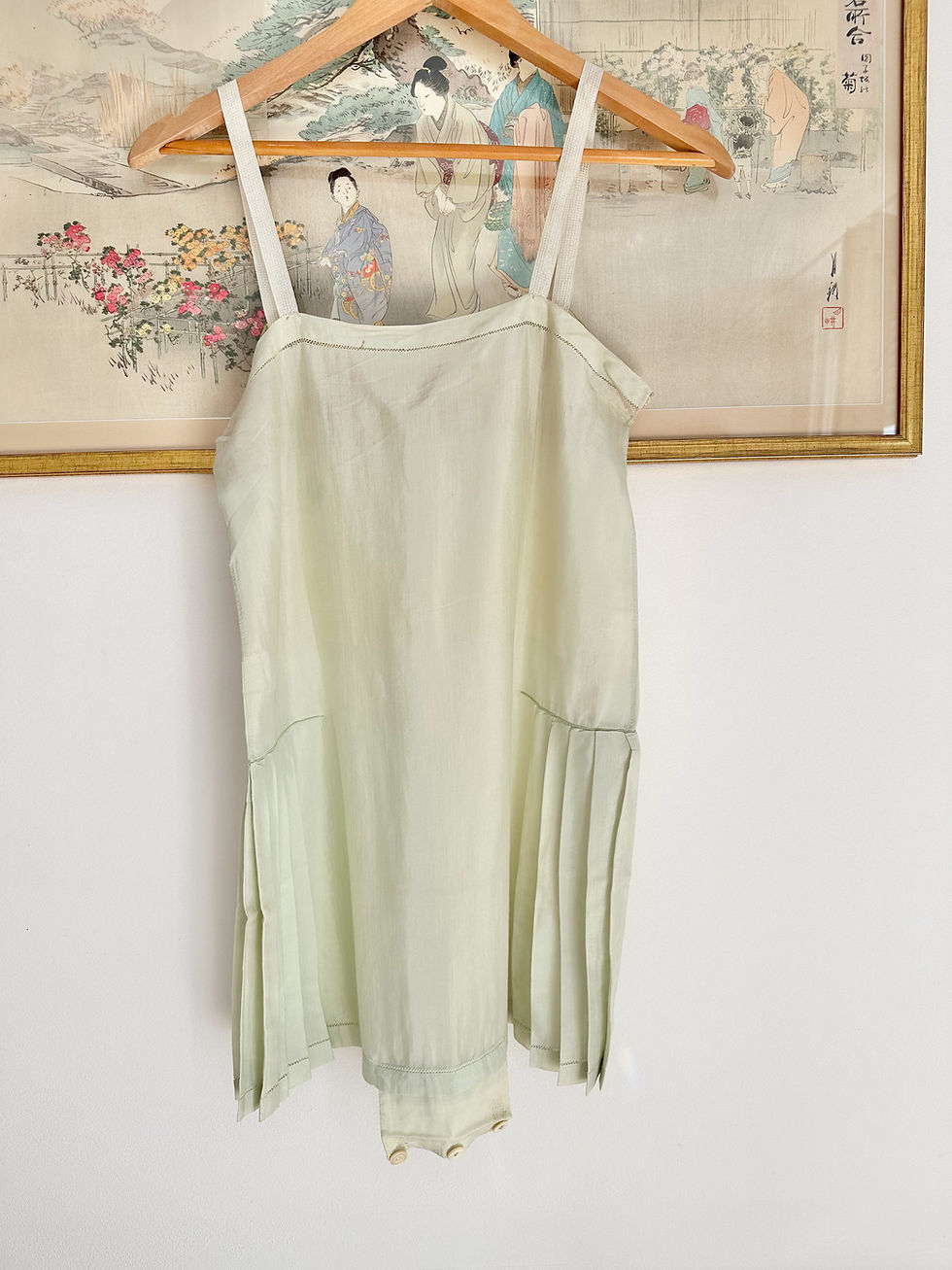 Thumbnail: Teddy vert d'eau c.1920 - XS/M