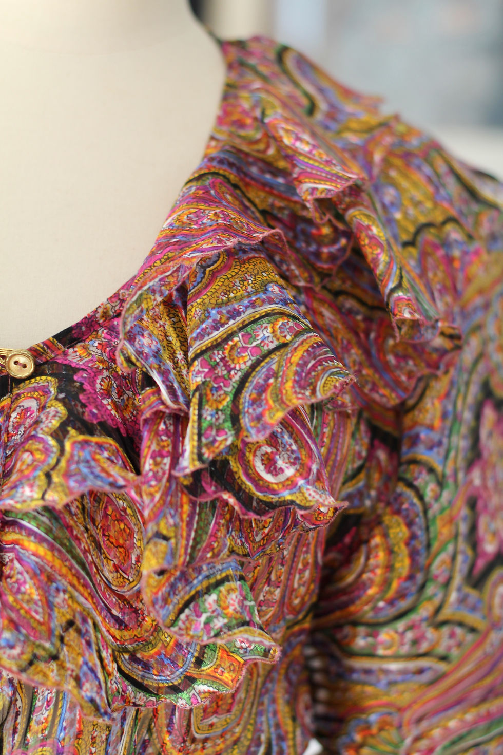 Miniature : Combinaison en soie c.1980 - XS/M