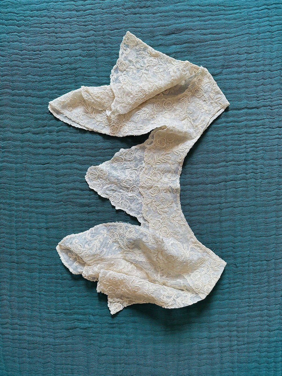 Miniature : Col antique début XXème - Edwardian capelet