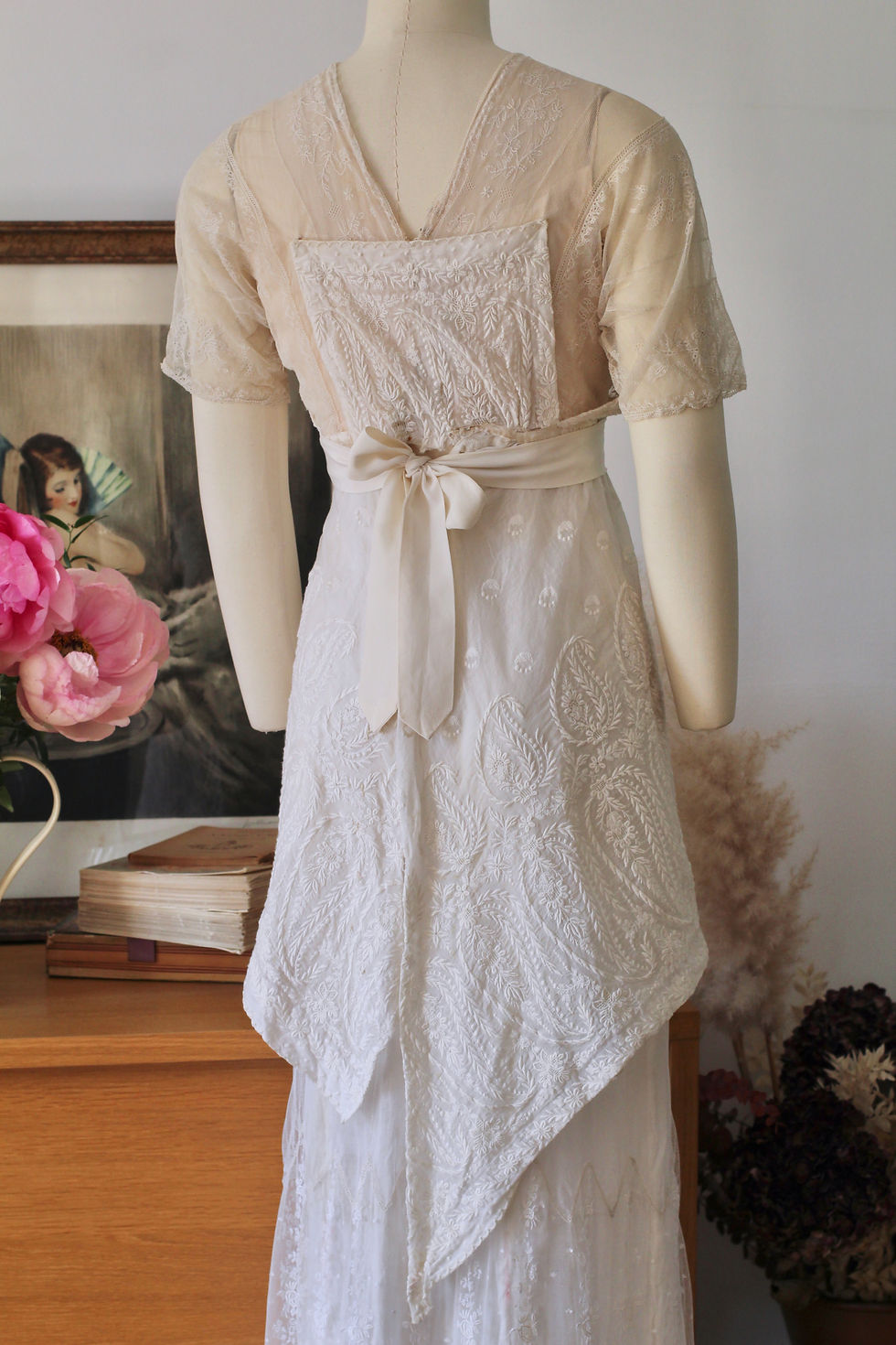 Miniature : Robe d'été 1910 - Robe de mariée - T.XXS/XS