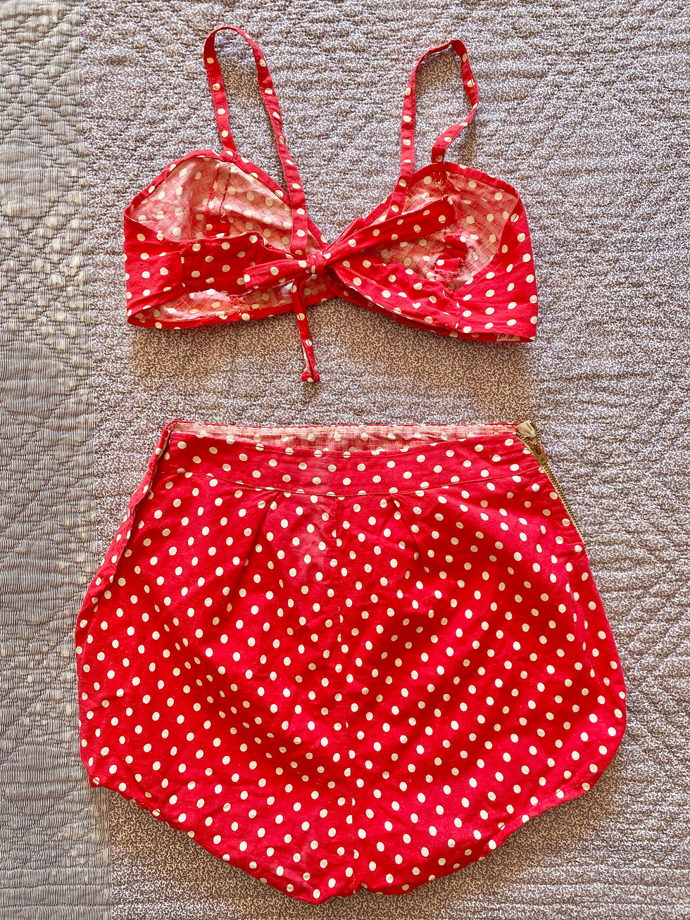 Miniature : Maillot à pois des années 50 - T.XS