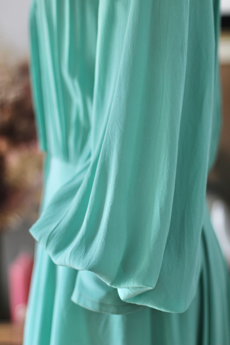 Miniature : Robe en soie c.1970 Ted Lapidus - T.XS & S