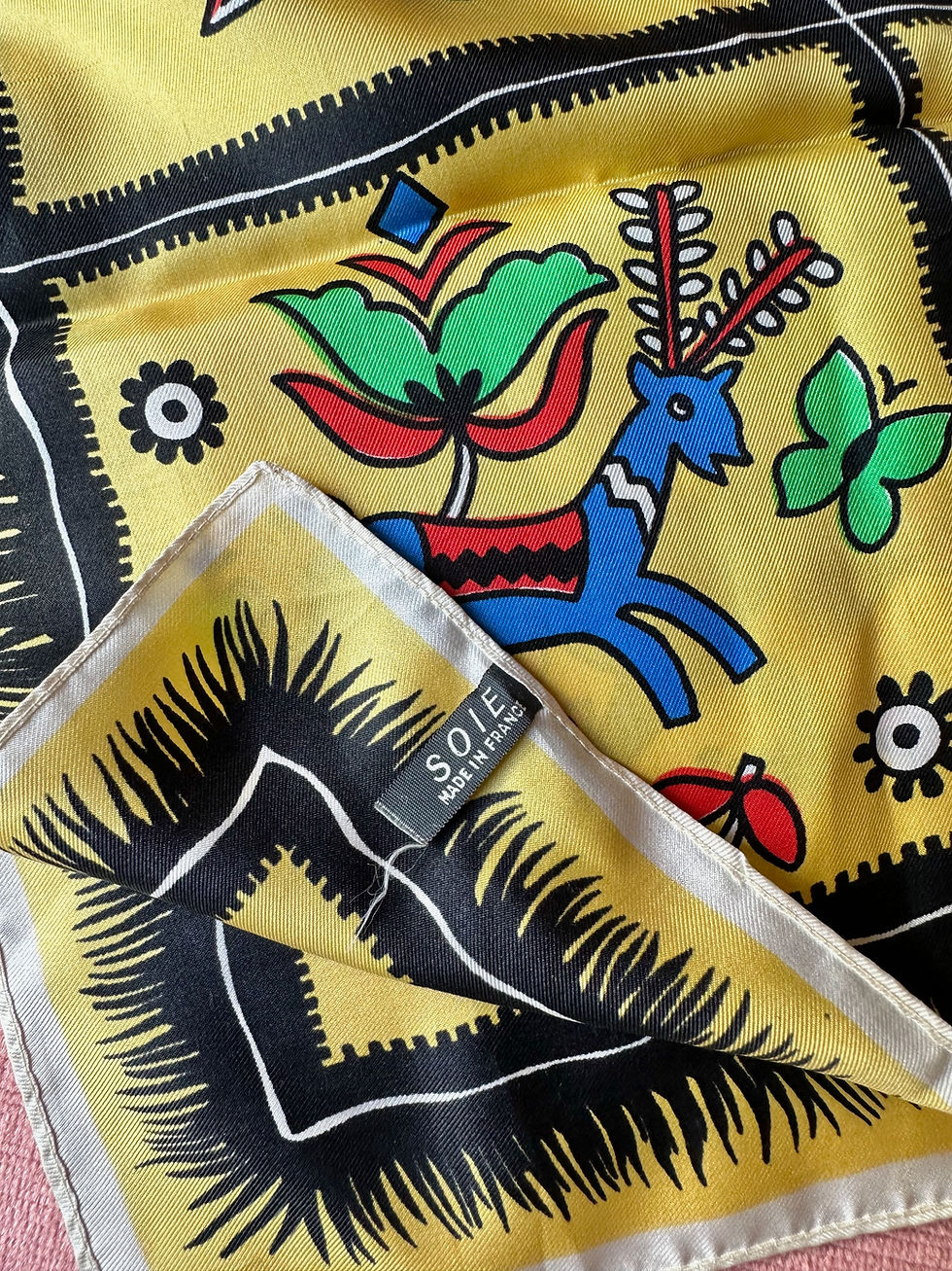 Miniature : Foulard en soie des années 50