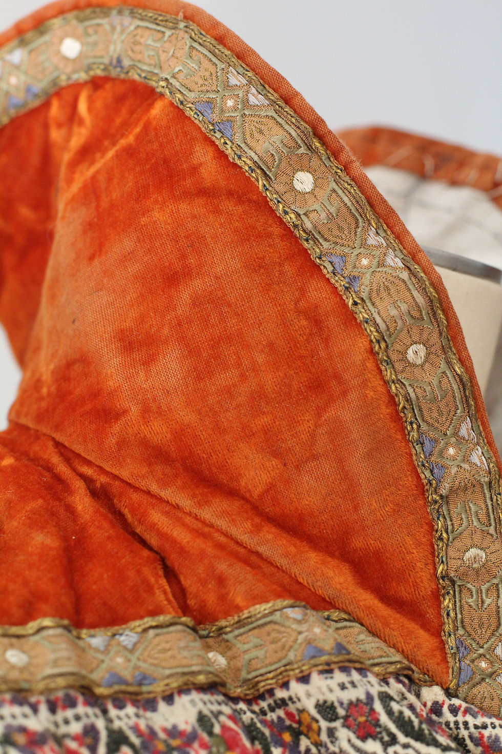 Miniature : Exceptionnelle robe d'intérieur antique en châle de cachemire fin XIXeme